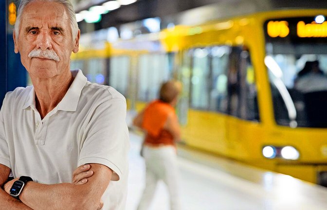 Für Uwe Frerichs ist die einfachste Art sich in Stuttgart fortzubewegen, der Nahverkehr der SSB. In der Regel nutzt er die U5, um in die Innenstadt zu kommen.<span class='image-autor'>Foto: Lichtgut/Leif Piechowski</span>