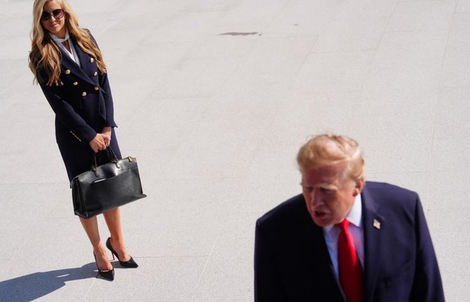 US-Präsident Donald Trump hat seiner gerade erst angetretenen neuen Pressesprecherin Katie Zacharia US-Medien zufolge gefeuert (Archivfoto).<span class='image-autor'>Julia Demaree Nikhinson/AP/dpa</span>