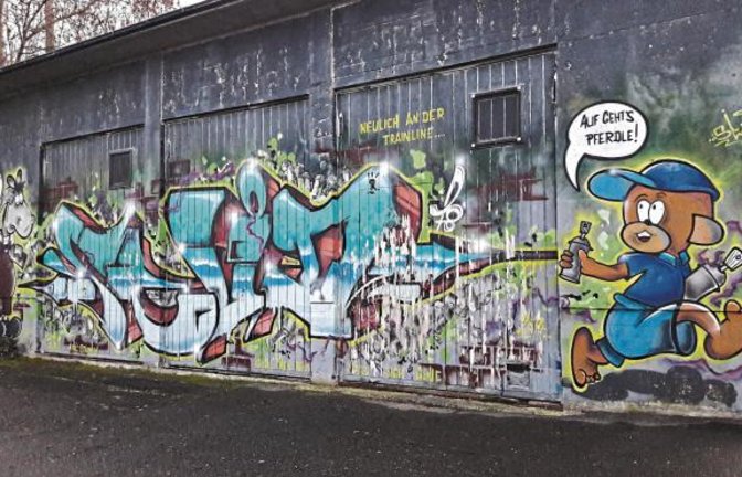 ’s Äffle und Pferdle – zu finden in Vaihingen hinterm Egelseesportplatz.  Foto: Rücker