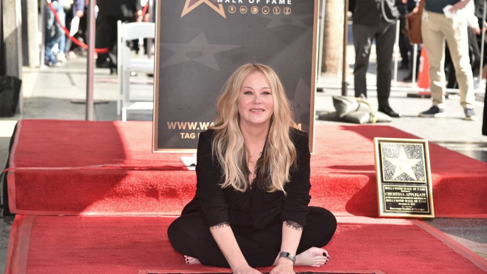 Christina Applegate wurde mit einem Stern auf dem Hollywood Walk of Fame geehrt. (Archivbild)Richard Shotwell/Invision via AP/dpa Christina Applegate wurde mit einem Stern auf dem Hollywood Walk of Fame geehrt. (Archivbild)Richard Shotwell/Invision via AP/dpa