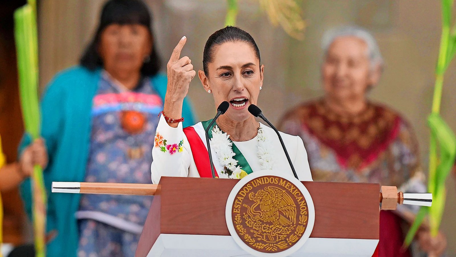 Mit Besonnenheit gegen Unberechenbarkeit: Mexikos Präsidentin Claudia SheinbaumFoto: dpa/Fernando Llano