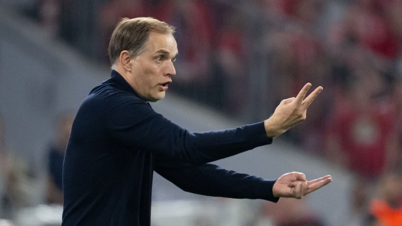 Trainer Thomas Tuchel macht sich um den FC Bayern keine Sorgen.Foto: Sven Hoppe/dpa