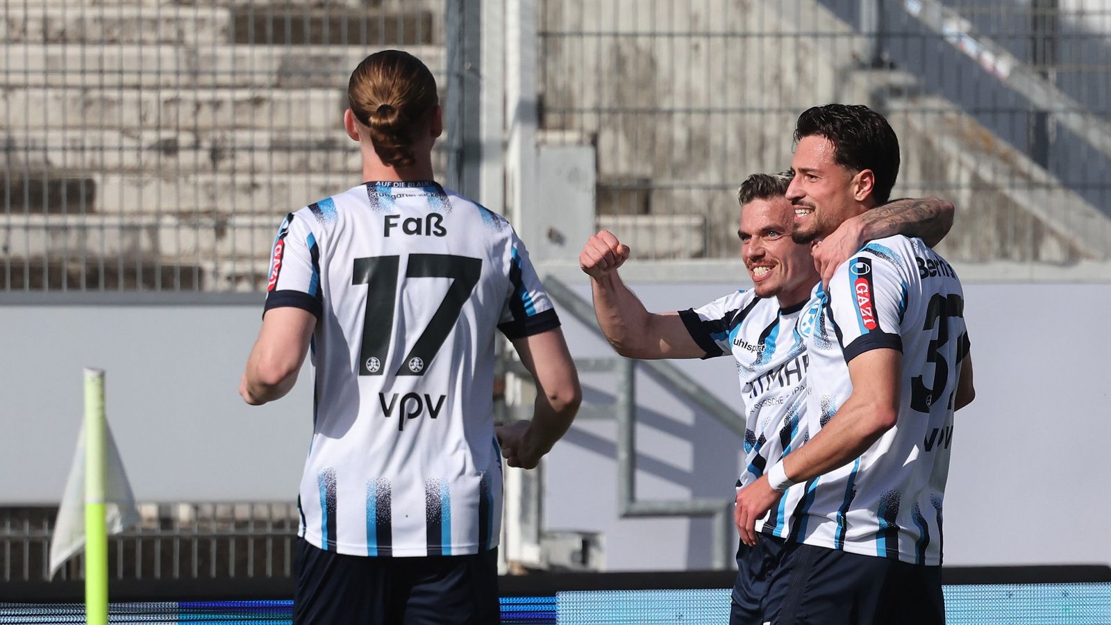 Freude über die 1:0-Führung.Foto: Baumann/Hansi Britsch