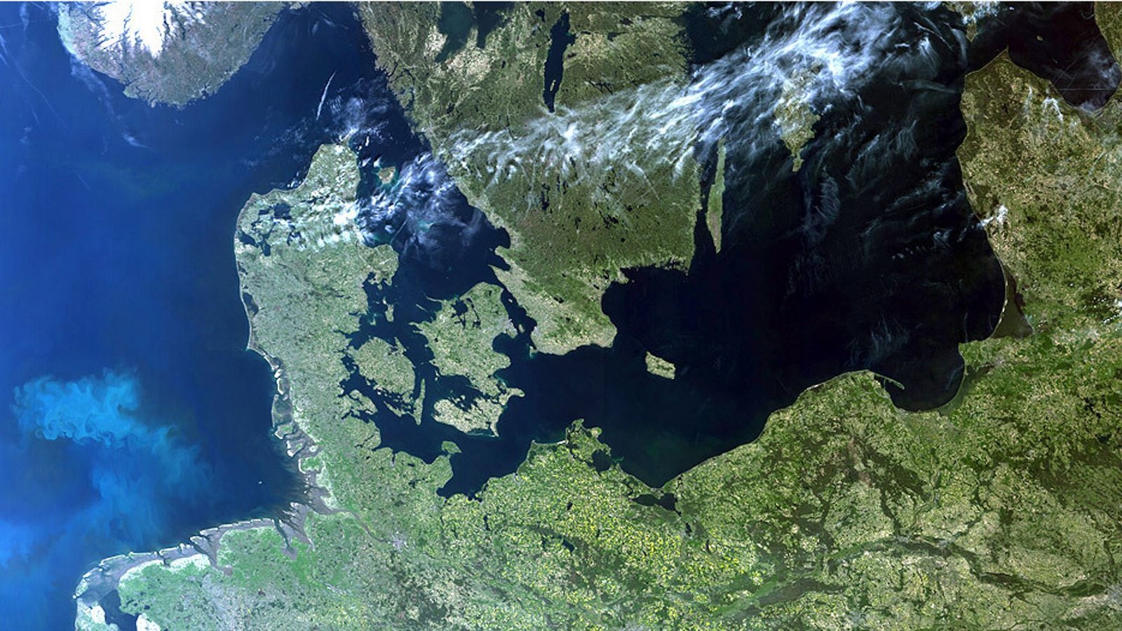 Der Ostsee könnte ein großer Wassereinbruch aus der Nordsee bevorstehen.Foto: © European Space Agency (ESA)/Copernicus Sentinel/ CC-by-sa 3.0 IGO