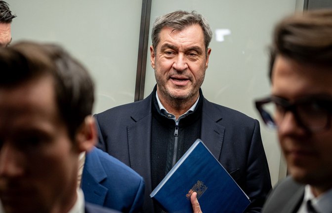 CSU-Chef Markus Söder will sich am Donnerstag mit den Gremien seiner Partei beraten. (Archivbild)<span class='image-autor'>Foto: dpa/Fabian Sommer</span>