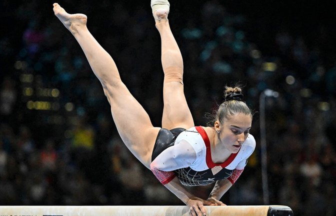 Hoch konzentriert am Schwebebalken: Helen Kevric<span class='image-autor'>Foto: /Abacapress</span>