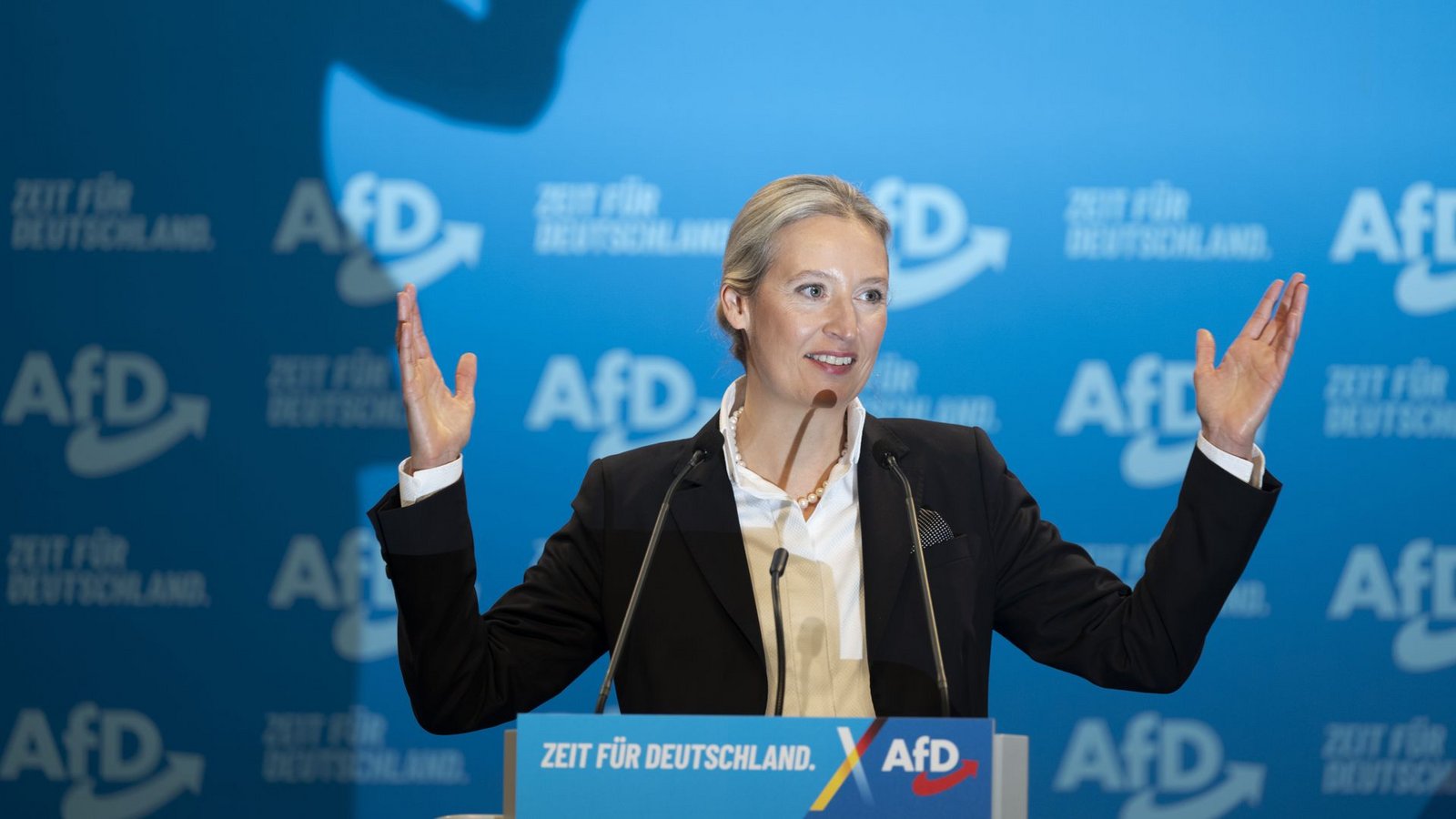 Alice Weidel ist Kanzlerkandidatin der AfD.Foto: dpa/Sebastian Kahnert Alice Weidel ist Kanzlerkandidatin der AfD.Foto: dpa/Sebastian Kahnert