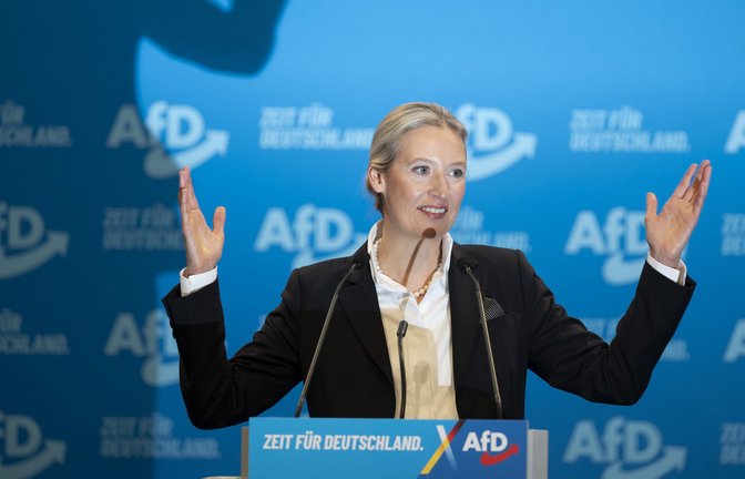 Alice Weidel ist Kanzlerkandidatin der AfD.<span class='image-autor'>Foto: dpa/Sebastian Kahnert</span>