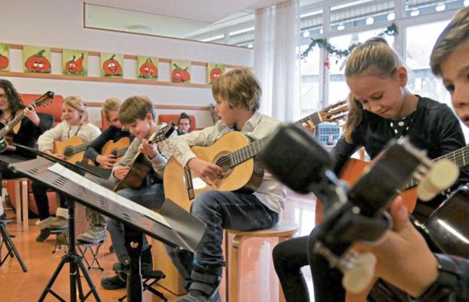Die Schüler gaben ihr Bestes – und vom Publikum gab es dafür viel Applaus.  Foto: p
