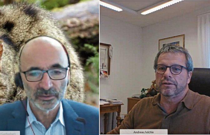 Geschäftsführer Dietmar Gretter (links) und Naturparkvorsitzender Andreas Felchle informierten am Dienstag in digitaler Form über die Naturparks im Land.  Foto: Friedrich