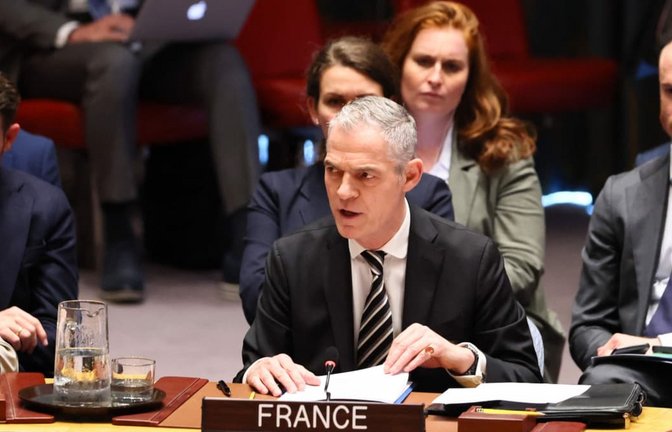 Nach einem Wortbeitrag des französischen UN-Botschafters Jérome Bonnafont verließen die US-Vertreter aus Protest die Sitzung des UN-Sicherheitsrats (Archivfoto).<span class='image-autor'>MICHAEL M. SANTIAGO/AFP</span>