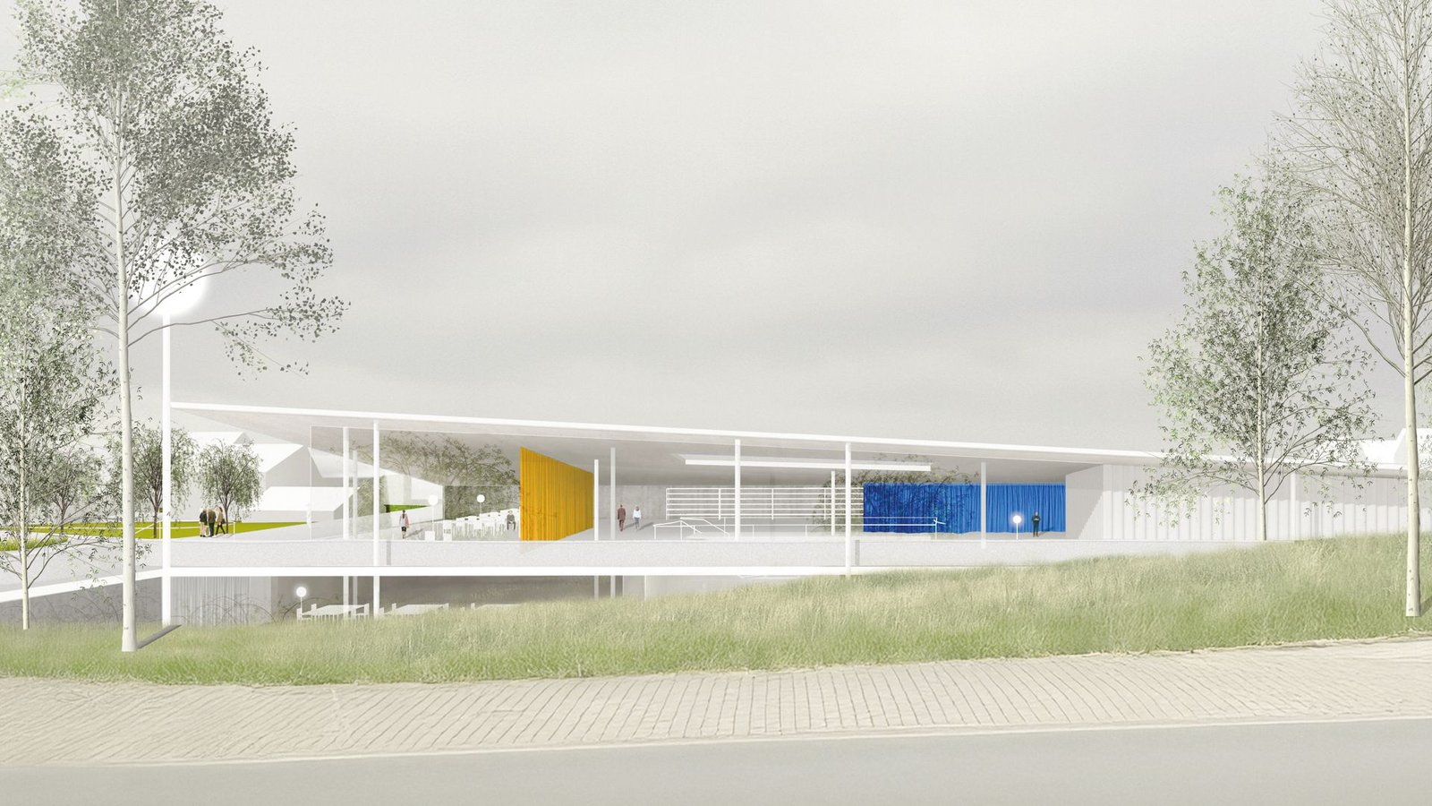 Das neue „Tor zur Literatur“ in Marbach. Neubau und Sanierung des Literaturarchivs  kosten 146 Millionen Euro.Foto: Visualisierung Gustav Düsing