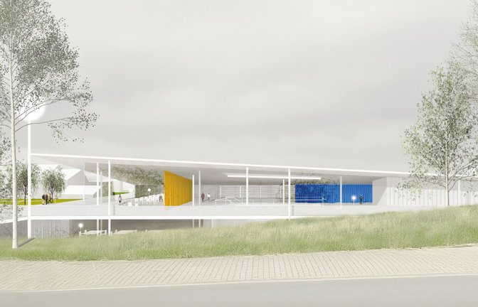 Das neue „Tor zur Literatur“ in Marbach. Neubau und Sanierung des Literaturarchivs  kosten 146 Millionen Euro.<span class='image-autor'>Foto: Visualisierung Gustav Düsing</span>