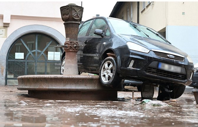 Land unter: Die Häufigkeit von Extremniederschlägen nimmt zu.<span class='image-autor'>Foto: dpa/Bernd Weißbrod</span>