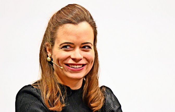 Bonita Grupp führt  seit Anfang 2024 gemeinsam mit ihrem Bruder Wolfgang Grupp junior das Textilunternehmen Trigema  in Burladingen.<span class='image-autor'>Foto: dpa/Bernd Weißbrod</span>