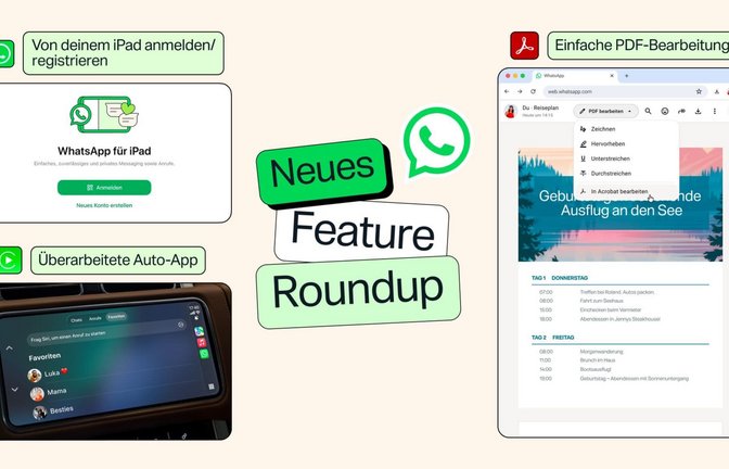 Updates verfügbar: Meta hat mit dem Rollout neuer Funktionen begonnen.<span class='image-autor'>Meta/dpa-tmn</span>