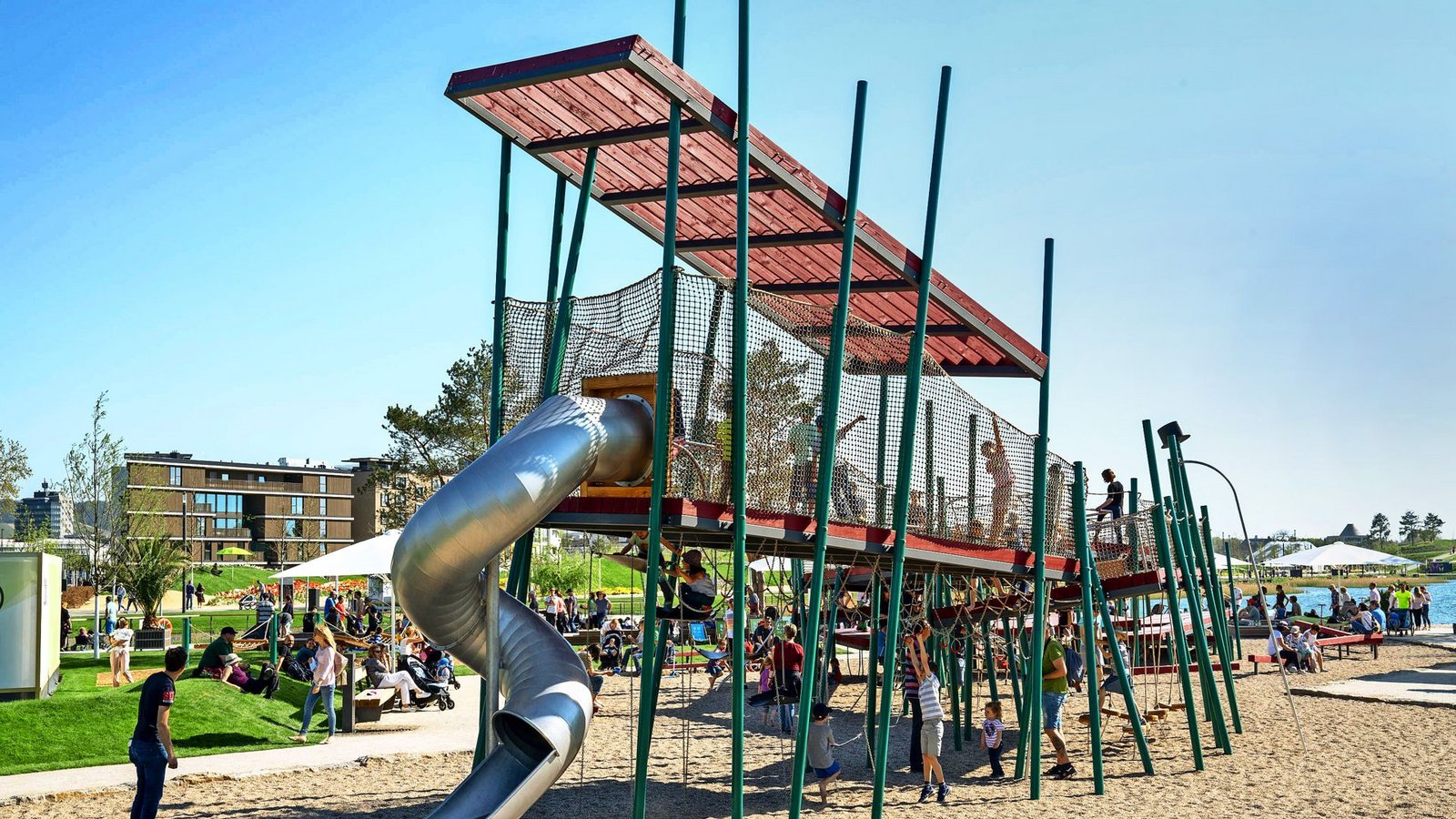Kinderspielplätze gehören bei allen Gartenschauen dazu.Foto: Juergen Haeffner
