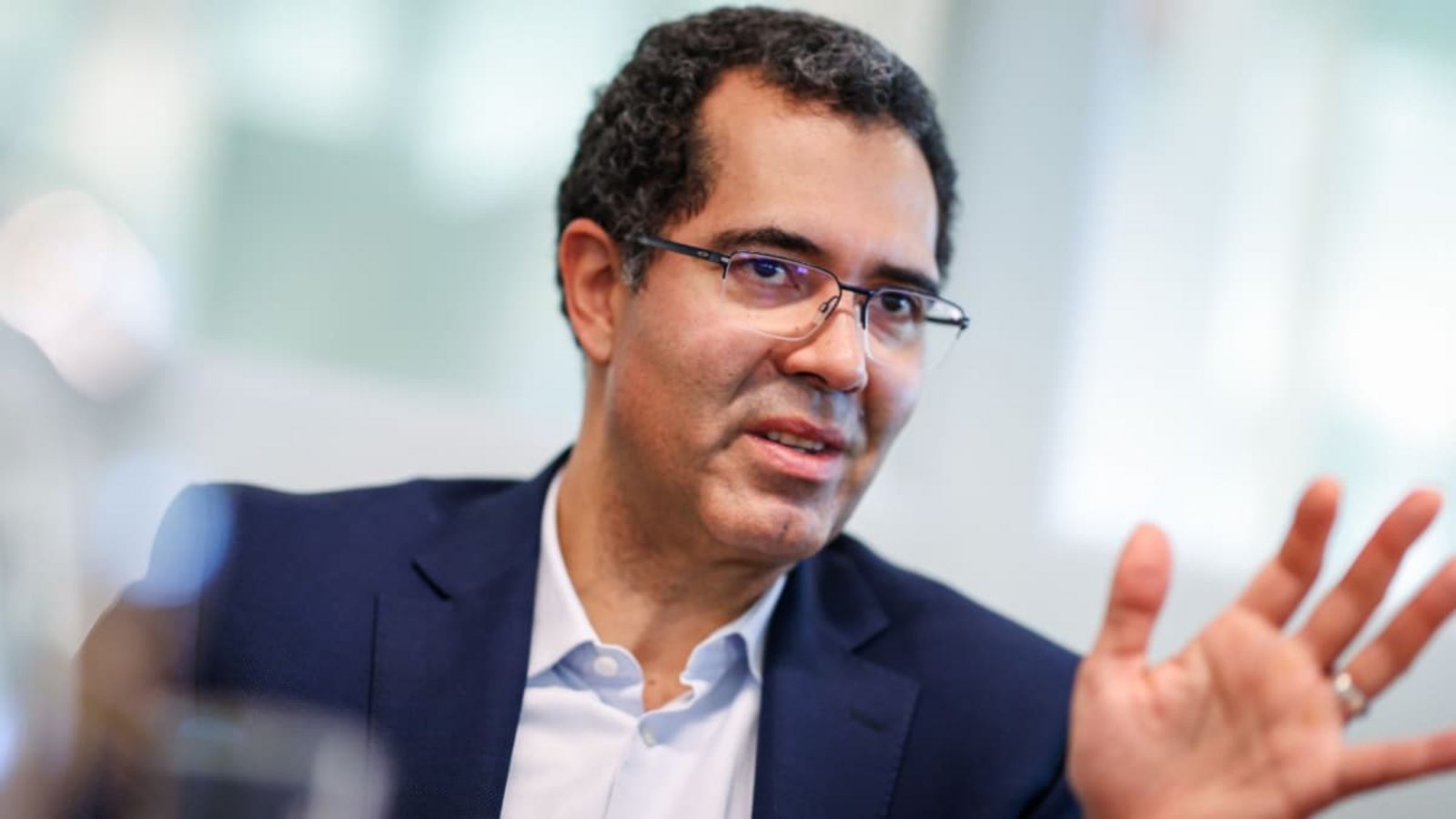 Marco Santos, Chef des&nbsp; Stuttgarter Finanzdienstleisters GFT, freut sich über ein profitables Wachstum im ersten Halbjahr 2026.Lichtgut/Christoph Schmidt