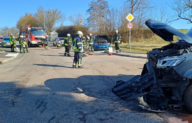 Unfall an der Auricher Kreuzung. Foto: Rücker