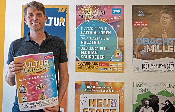 Mit einem Kribbeln im Bauch freut sich Kulturhausleiter Bart Dewijze über den Beginn des Sommerprogramms.  Foto: Friedrich