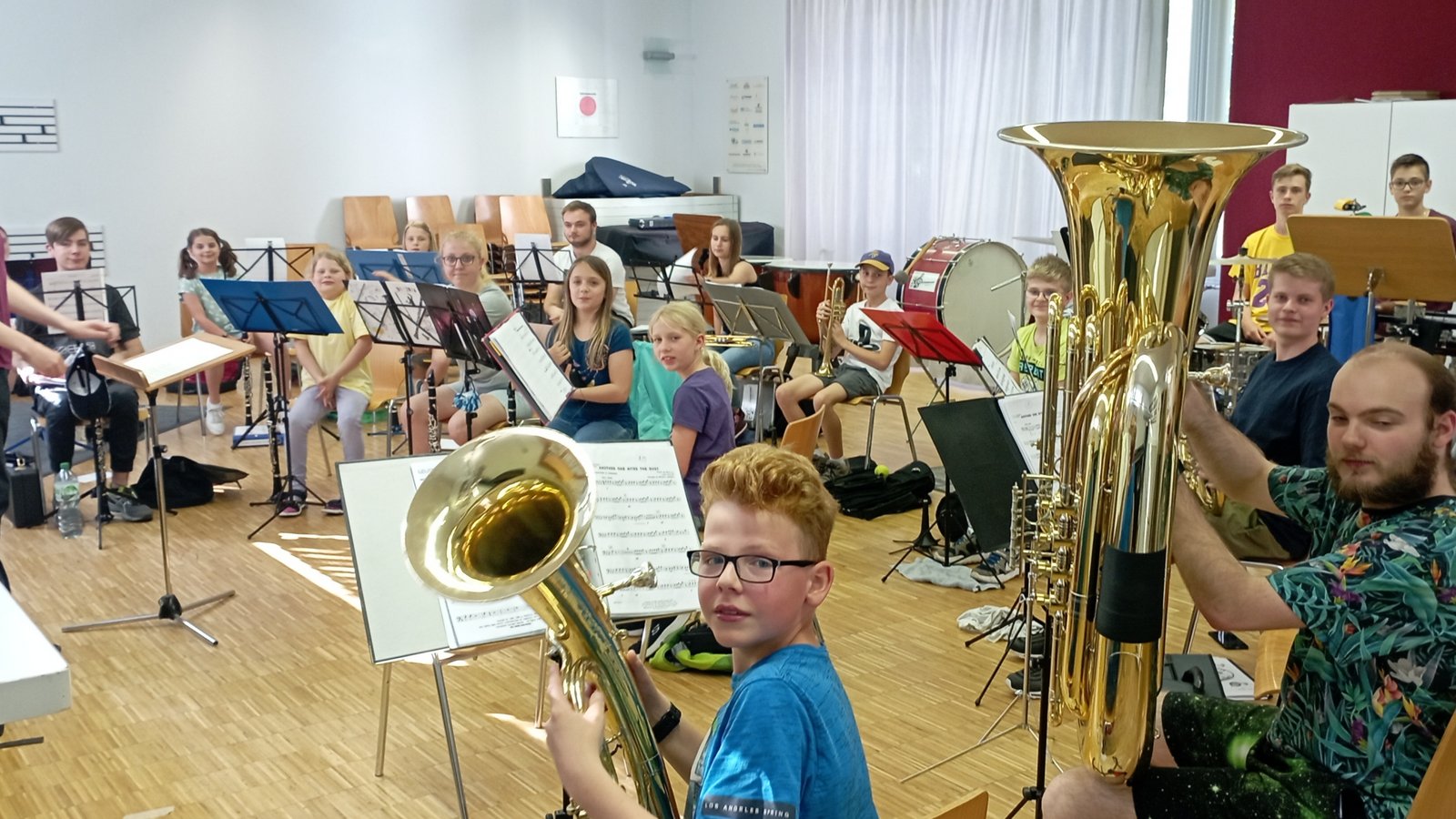 Das Jugendorchester des Horrheimer Orchestervereins probt für die nahenden Auftritte.  Fotos: p