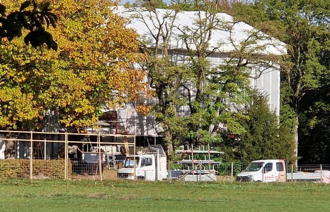 Die Dienstvilla des Ministerpräsidenten von Baden-Württemberg wird zurzeit modernisiert.<span class='image-autor'>Ulrike Bäuerlein</span>