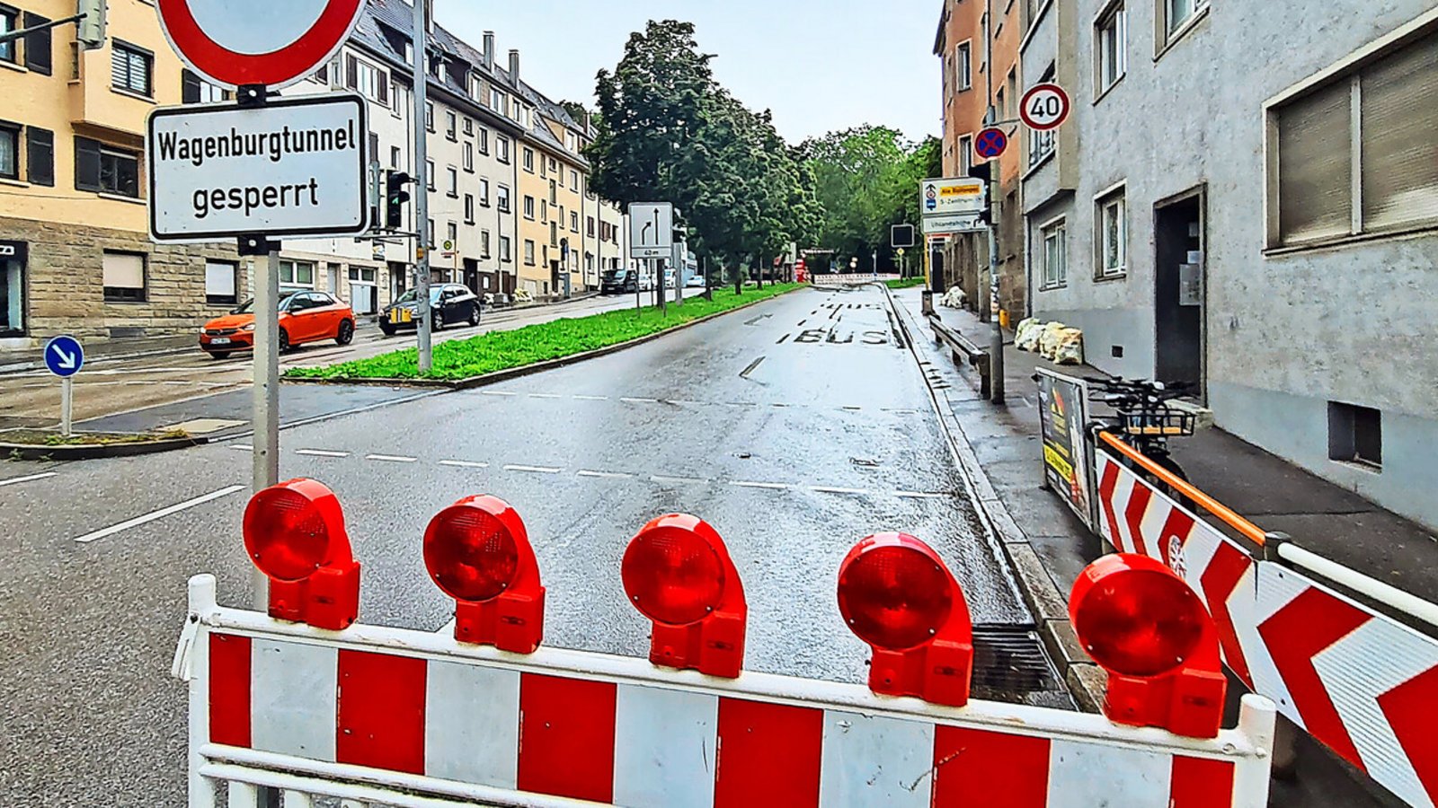 Zahlreiche Sperrungen aufgrund von Ferienbaustellen, wie hier am Wagenburgtunnel, verursachen in Stuttgart Verkehrsbehinderungen.Foto: Sebastian Steegmüller Zahlreiche Sperrungen aufgrund von Ferienbaustellen, wie hier am Wagenburgtunnel, verursachen in Stuttgart Verkehrsbehinderungen.Foto: Sebastian Steegmüller