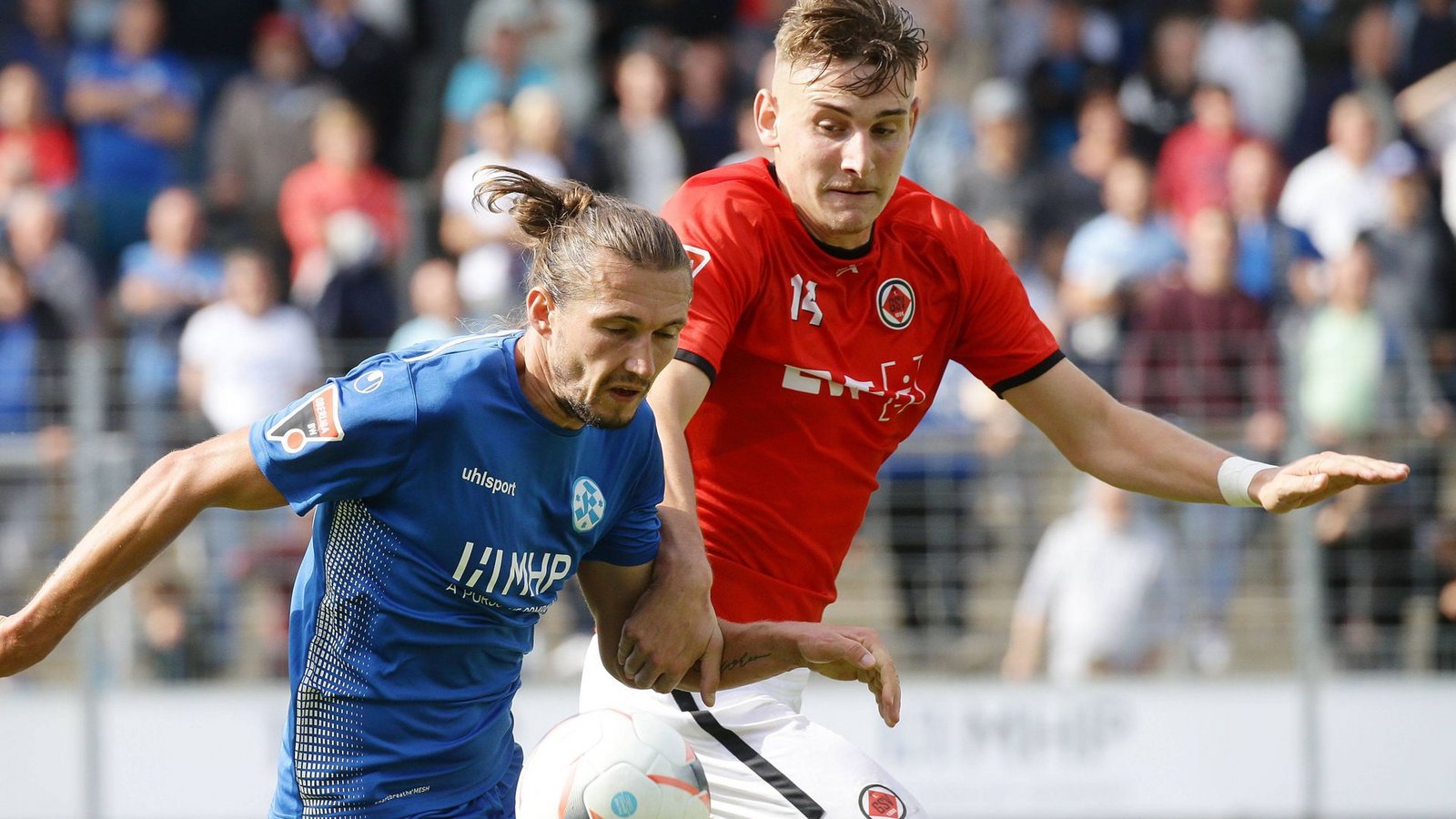 Matej Maglica (li.) bejubelt mit Kai Klefisch seinen 2:2-Ausgleichstreffer in Braunschweig.Foto: IMAGO/Darius Simka Matej Maglica (li.) bejubelt mit Kai Klefisch seinen 2:2-Ausgleichstreffer in Braunschweig.Foto: IMAGO/Darius Simka