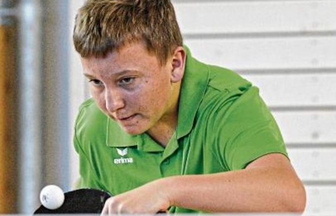 Lukas Wägele (TSV Hochdorf) hat bei der Schwerpunkt-II-Rangliste in Eberdingen nicht seinen besten Tag erwischt. Foto: Leitner