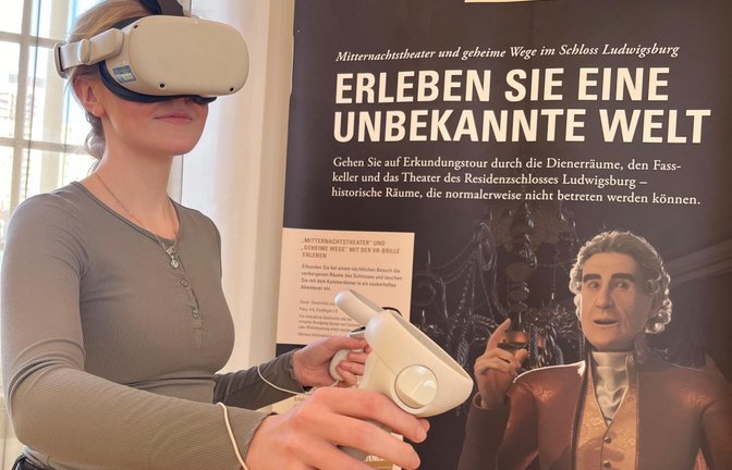 Mit der Virtual-Reality-Brille lässt sich das Schloss ab April erkunden.  <span class='image-autor'>Foto: SSG</span>