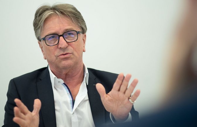 Sozialminister Lucha erklärte eine Hintergrundfrage zum Biosphärengebiet für „unstatthaft“.<span class='image-autor'>Foto: Lichtgut/Leif Piechowski</span>