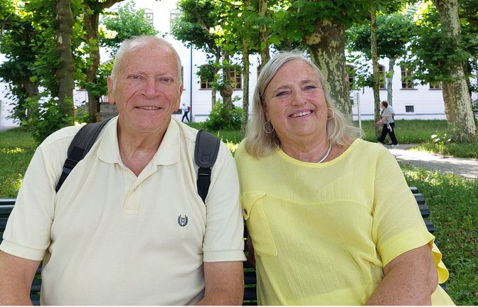 Dennis und Deborah Lorance bei einem ihrer Ausflüge in Süddeutschland.<span class='image-autor'>Foto: privat</span>
