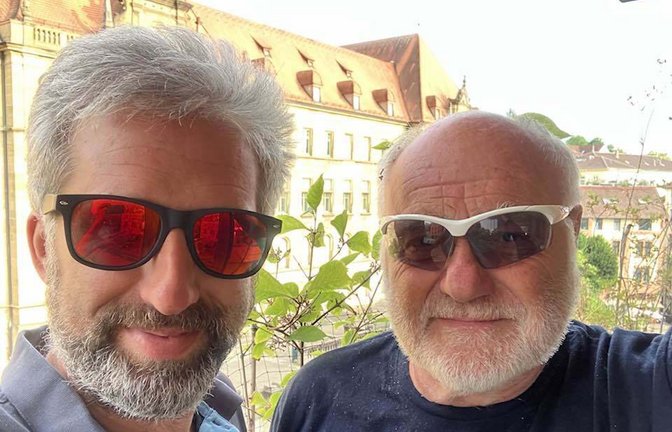 Boris Palmer (links) und Rezzo Schlauch haben sich am Dienstag getroffen.<span class='image-autor'>Foto: Facebook-Profil Boris Palmer</span>