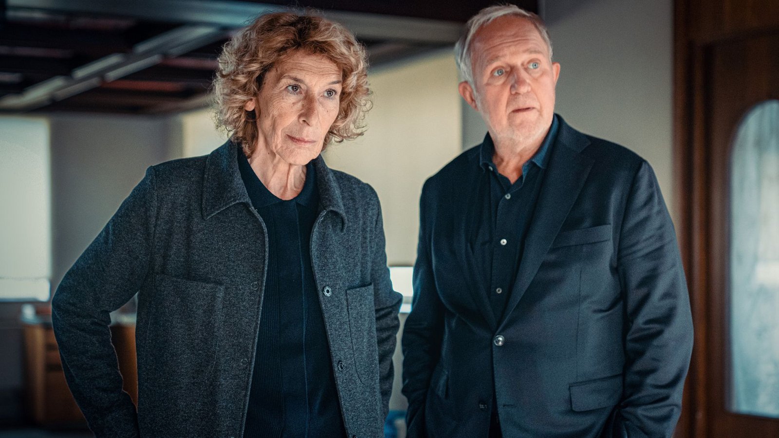 Adele Neuhauser (Rolle: Bibi Fellner, li.), Harald Krassnitzer (Rolle: Moritz Eisner).Foto: ORF/Petro Domenigg