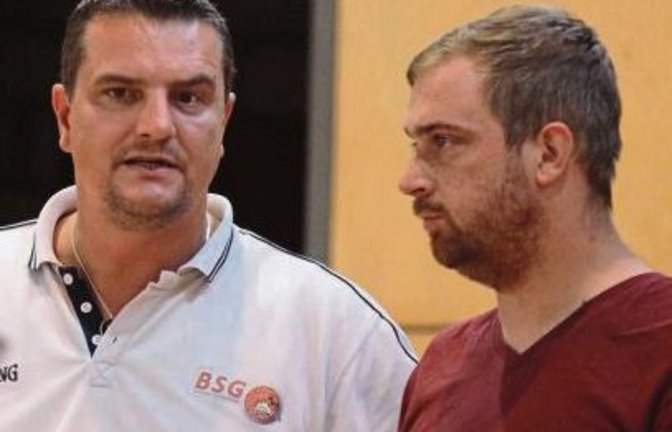Marco Alperstedt (rechts) steht nach dem überraschenden Abschied von Mike Bates (links) vorerst in der Verantwortung als Trainer bei den Landesligafrauen der BSG Vaihingen/Sachsenheim.  Foto: Nachreiner