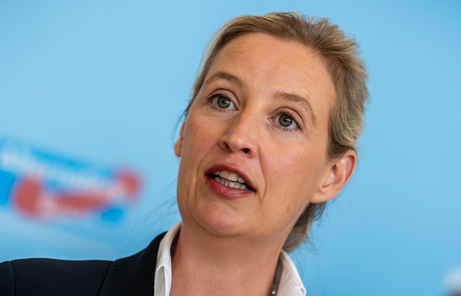 AfD-Chefin Weidel kann sich über gute Umfragewerte freuen. (Archivbild)<span class='image-autor'>Foto: Michael Kappeler/dpa</span>