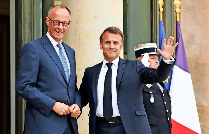 „Cher Friedrich“ bei „Cher Emmanuel“ in Paris<span class='image-autor'>Foto: LUDOVIC MARIN/AFP</span>