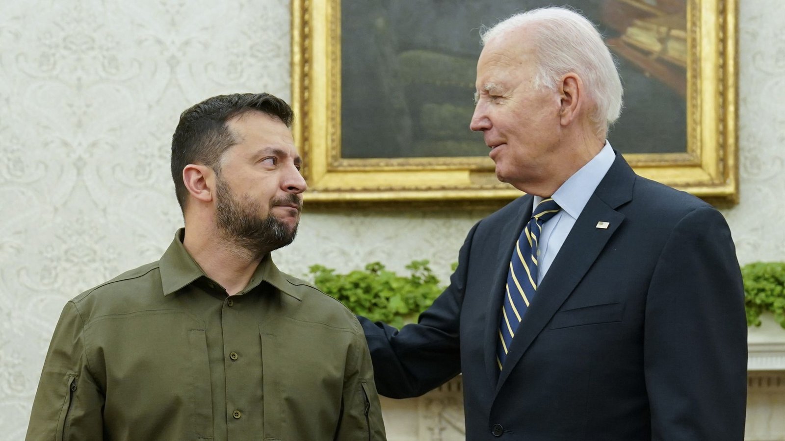Wolodymyr Selenskyj bei seinem Treffen mit US-Präsident Joe Biden im September dieses Jahres in Washington.Foto: dpa/Evan Vucci Wolodymyr Selenskyj bei seinem Treffen mit US-Präsident Joe Biden im September dieses Jahres in Washington.Foto: dpa/Evan Vucci