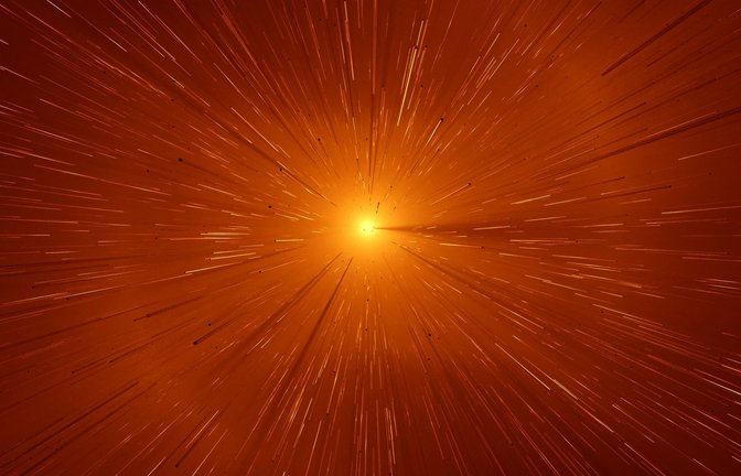 Big Bang: Urknall bezeichnet keine Explosion in einem bestehenden Raum, sondern die gemeinsame Entstehung von Materie, Raum und Zeit „Creatio ex nihilo“ – aus dem Nichts; oder physikalisch gesprochen: aus einer ursprünglichen Singularität.<span class='image-autor'>Foto: Imago/Panthermedia/Hernan Hyper</span>