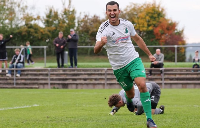 Der neue Oeffinger Torjäger Haris Gudzevic (hier noch im Trikot des TSV Heimerdingen) ist eine echte Verstärkung für das Team von Trainer Haris Krak.<span class='image-autor'>Pressefoto Baumann</span>