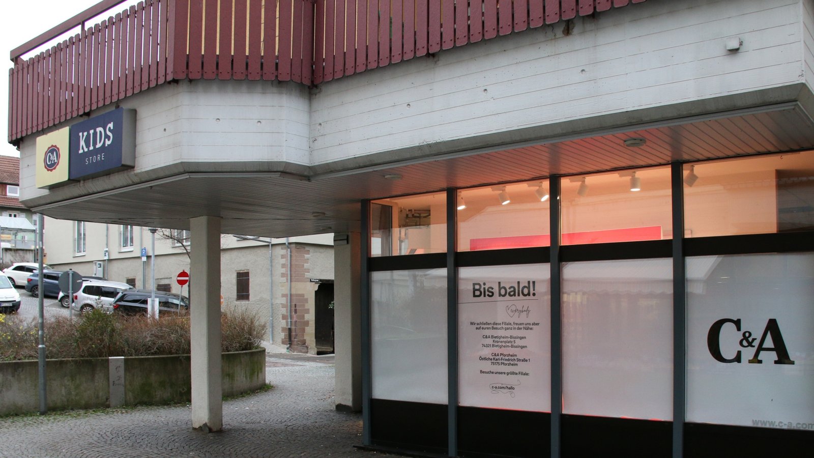 Am 25. Februar gehen bei C&A in Vaihingen die Lichter aus. Die Filiale macht dicht. Foto: Bögel