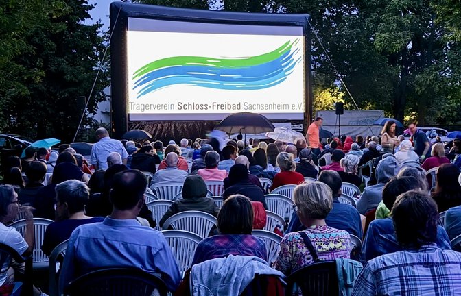 Gut besucht: das Open-Air-Kino im Sachsenheimer Schloss-Freibad.  <span class='image-autor'>Foto: p</span>