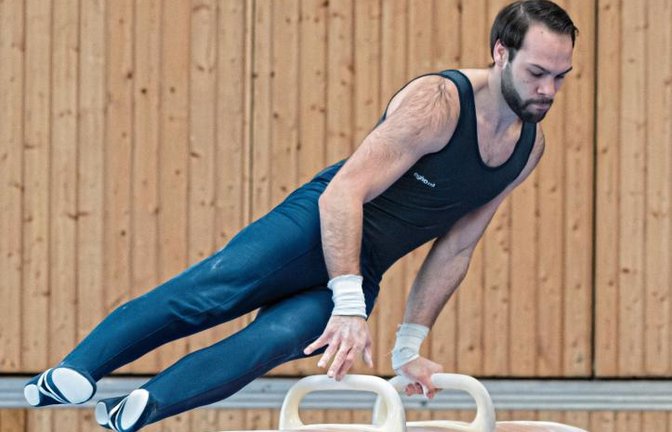 Marcel Mozer schwingt sich weiterhin für die TG Ingersheim/Sersheim aufs Seitpferd. Foto: Leitner