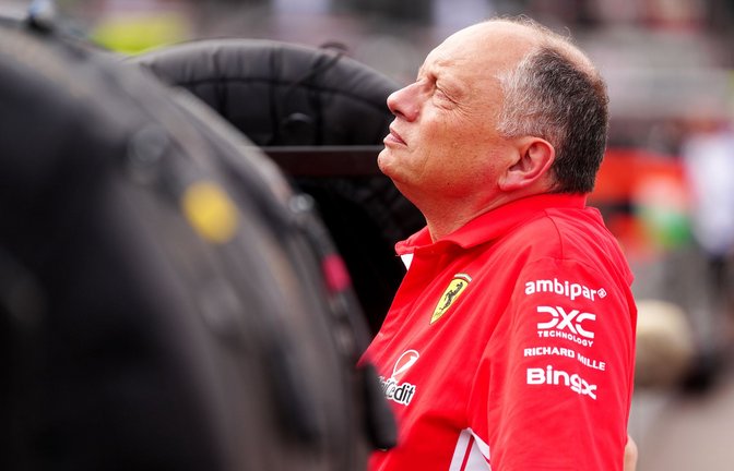 Ferrari-Teamchef Frédéric Vasseur muss in einer Klinik behandelt werden.<span class='image-autor'>Foto: David Davies/PA Wire/dpa</span>