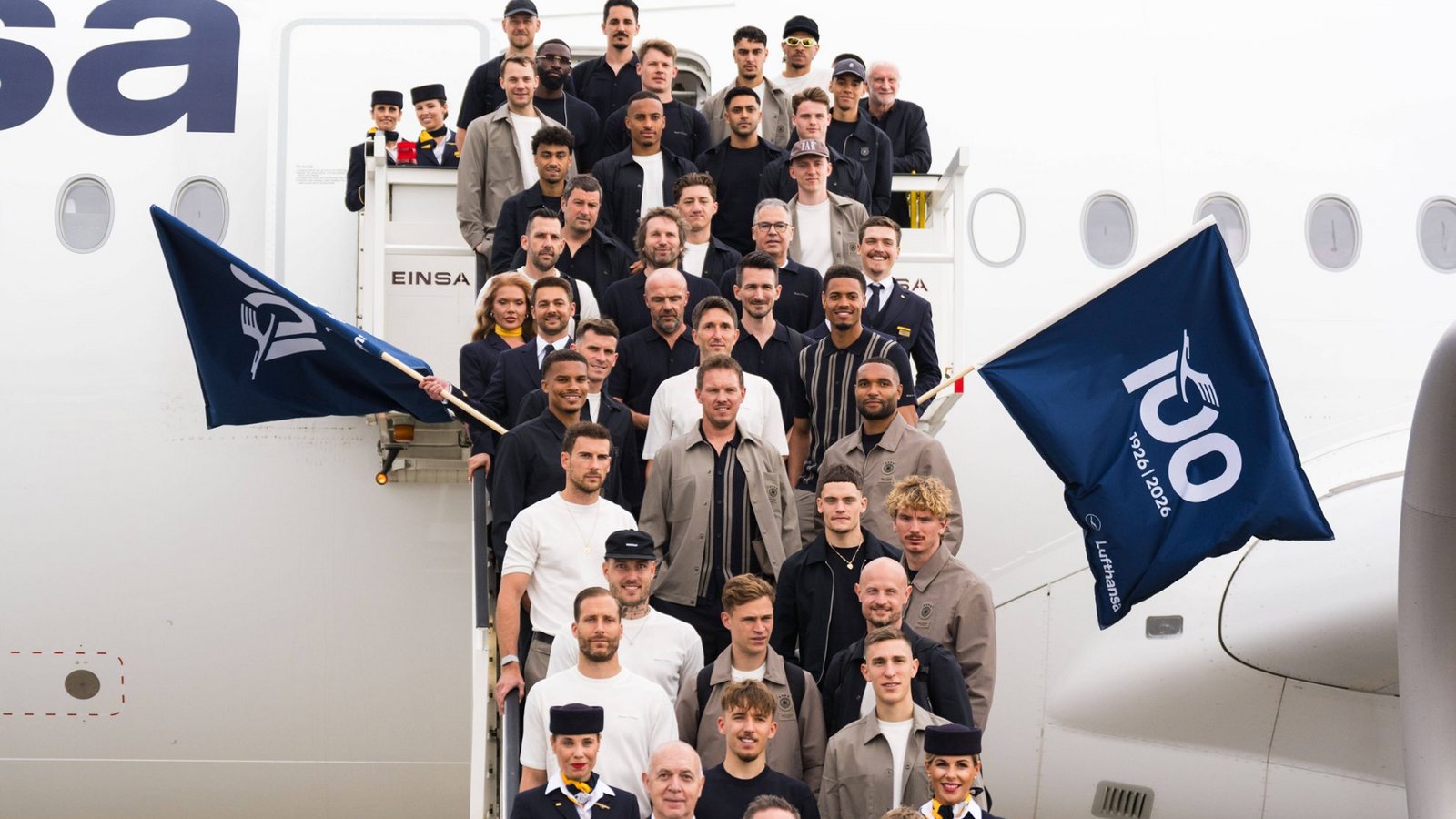 Das DFB-Team am heutigen Dienstag (2. Juni 2026) auf dem Weg in die USA.Foto: IMAGO / Kirchner-Media Das DFB-Team am heutigen Dienstag (2. Juni 2026) auf dem Weg in die USA.Foto: IMAGO / Kirchner-Media