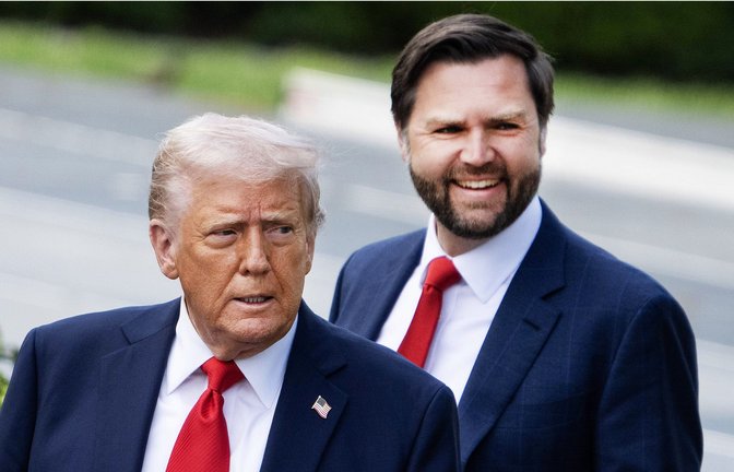 Seit Januar 2025 haben sie das Sagen im Weißen Haus: Präsident Donald Trump und sein Vize JD Vance.<span class='image-autor'>Foto: IMAGO/Newscom World</span>