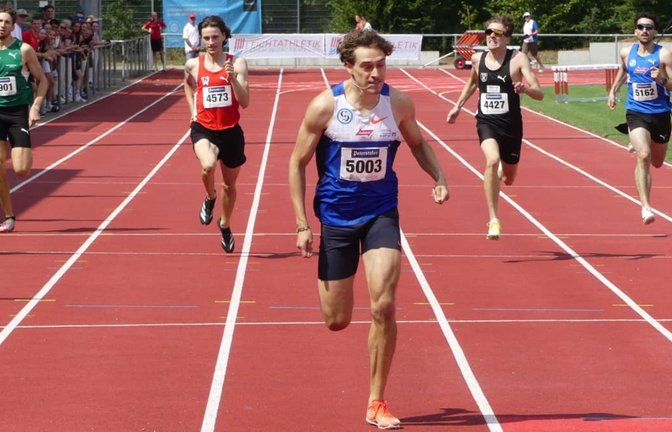 Nicht zu schlagen: Alexander Stepanov rannte dem restlichen Feld über 400 Meter deutlich davon.<span class='image-autor'>Holger Schmidt</span>