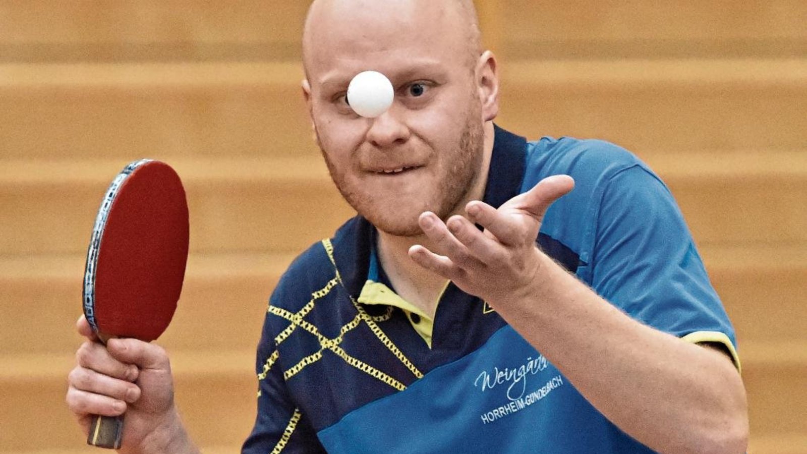 Andresas Kunkel hat gegen Michael Rittmann eine 2:0-Satz-Führung verspielt, die Partie aber dennoch für sich entschieden. Foto: Leitner