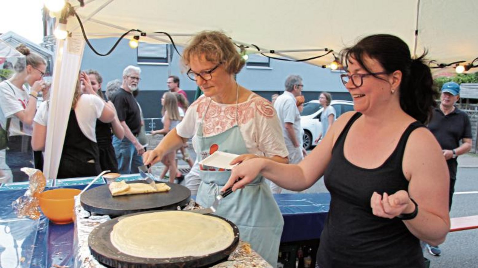 Beim Liederkranz Eberdingen wurden Crêpes serviert.  Foto: Banholzer