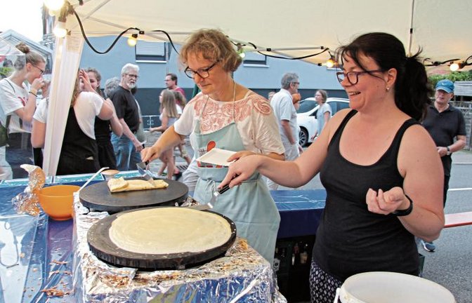 Beim Liederkranz Eberdingen wurden Crêpes serviert.  Foto: Banholzer